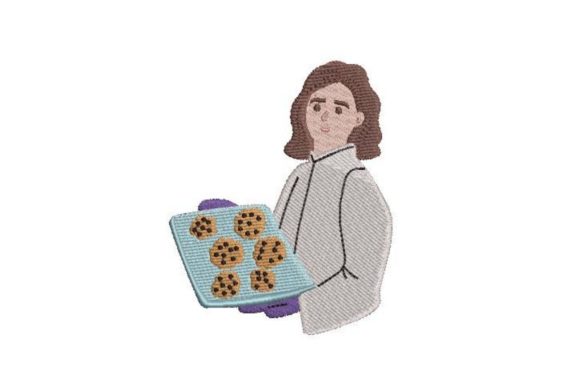 Baker Holding a Tray of Cookies Design Review