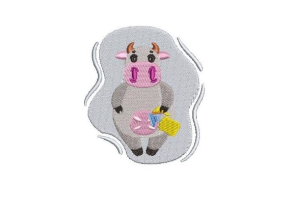 Cow with a Breast Pump: A Festive Farm Embroidery Review