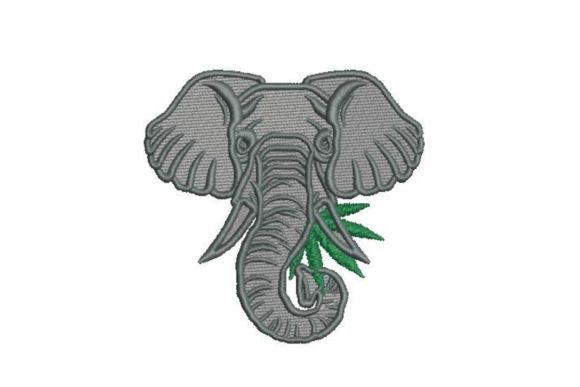 Elephant with Marijuana Leaf: A Chill Holiday Design Review