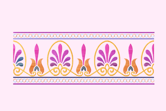 Magenta Arabesque Chain Border: A Designer's Review