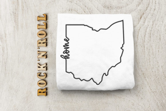 Ohio Home State Outline: A Designer's Review for Personalized Gifts