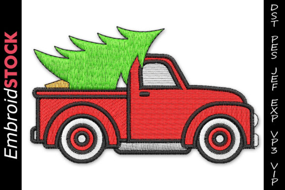 Red Christmas Truck: A Festive Embroidery Review