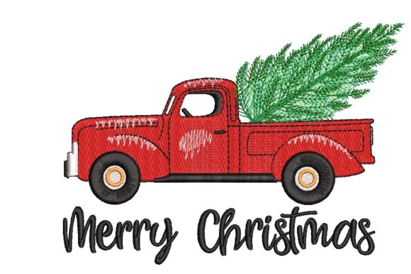 Review: Christmas Tree Christmas Truck Embroidery Design