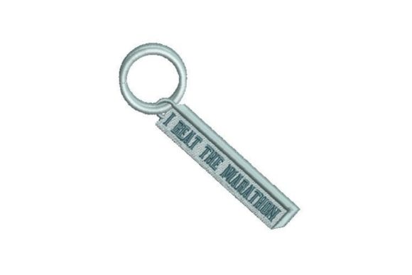 Runner Key Chain: A Designer's Take on Motivational Stitching