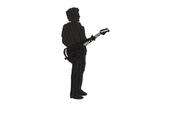 Silhouette of Electric Guitarist: A Designer's Review