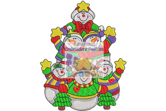 Snowmen Christmas Tree: A Festive Embroidery Review