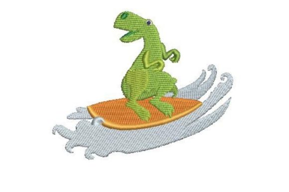 Surfing Dinosaur: A Playful Holiday Embroidery Review