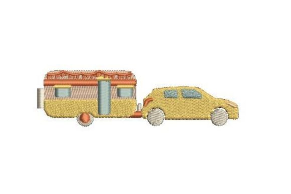 Vintage Camping Trailer: A Charming Embroidery Review